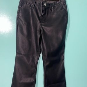 Black faux Lether pants. From blanknyc size M
